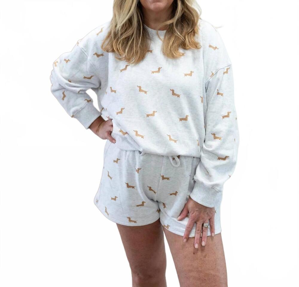 NEW SUNDAY EDITION hot dog shorts in light grey heather - Picture 5 of 9